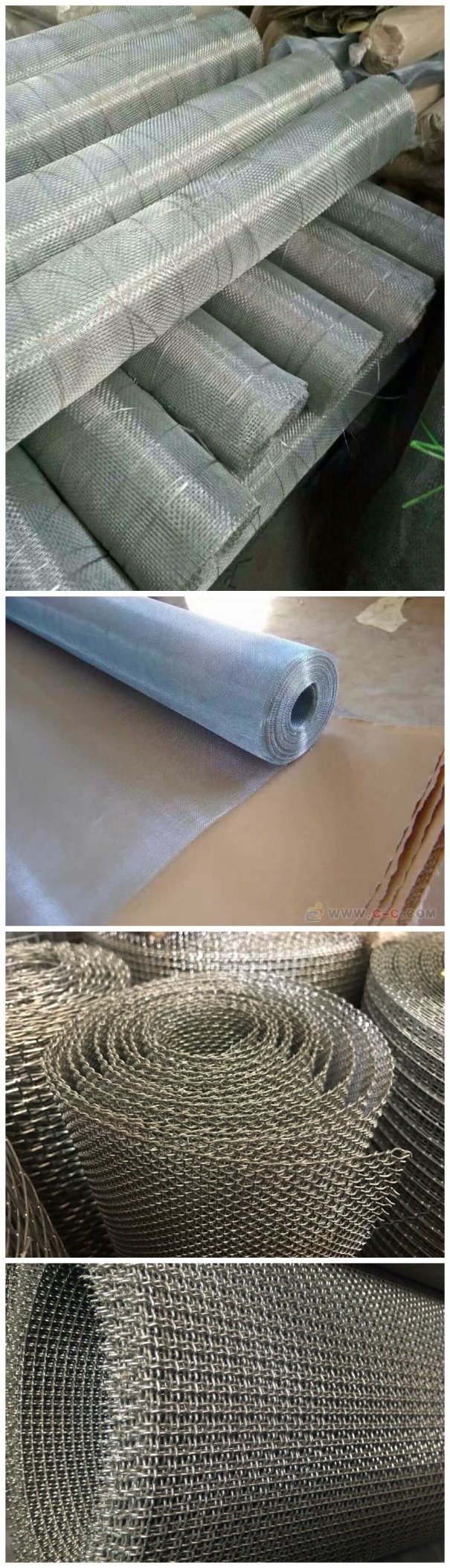 Square Welded Wire Mesh Crimped Wire Mesh Galvanized Window Screen