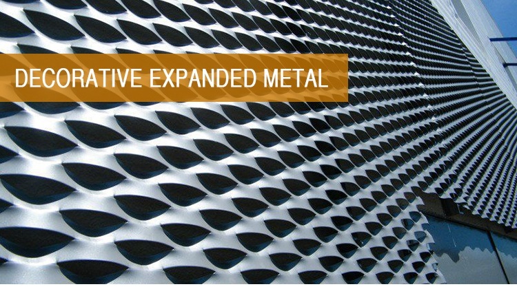 Mesh Expanded Metal Mesh Series Decorative Aluminum Expanded Metal Sheet