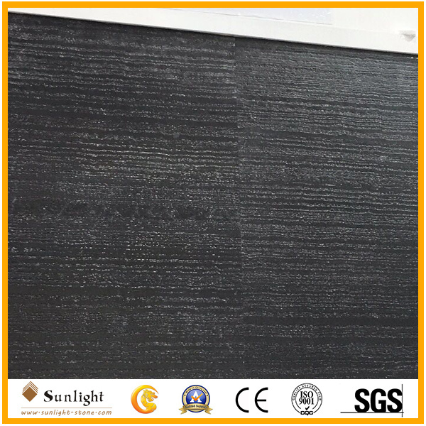 Sandal Black Marble, Wood Grain Marble, Black Wooden Grainy Marble