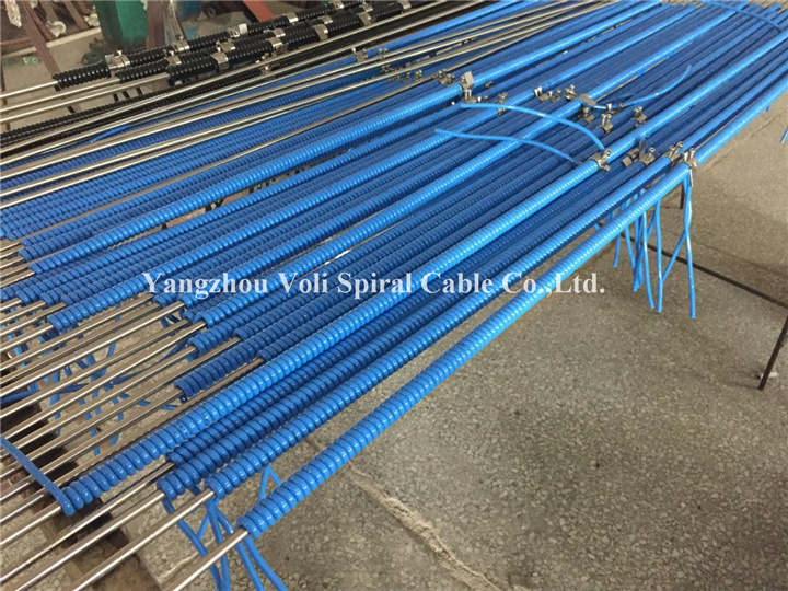 UV Resistant Flexible Cable Wire Coiled Cable Spring Cables Spiral Cable