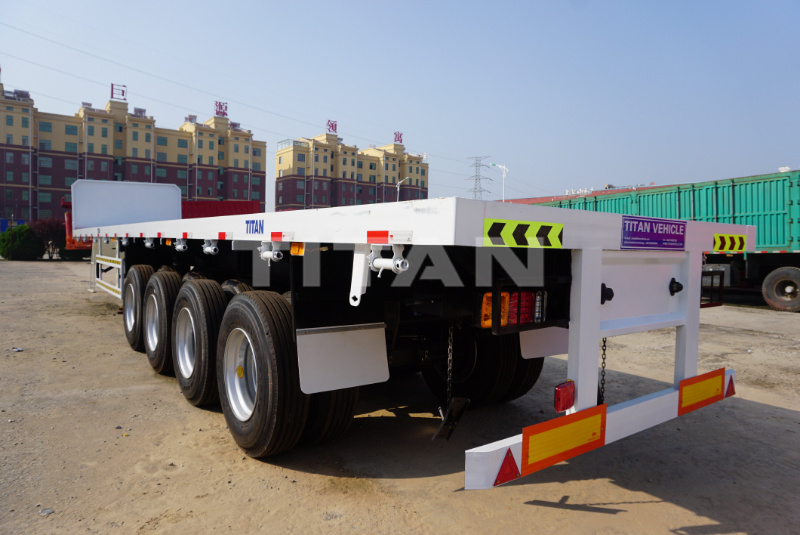 3 Axles Front Wall High Bed Tractor Truck Trailer/Cargo Trailer Manufacturers 3 Axle Flatbed Trailers Front Wall Flatbed Semi Trailer for Sale