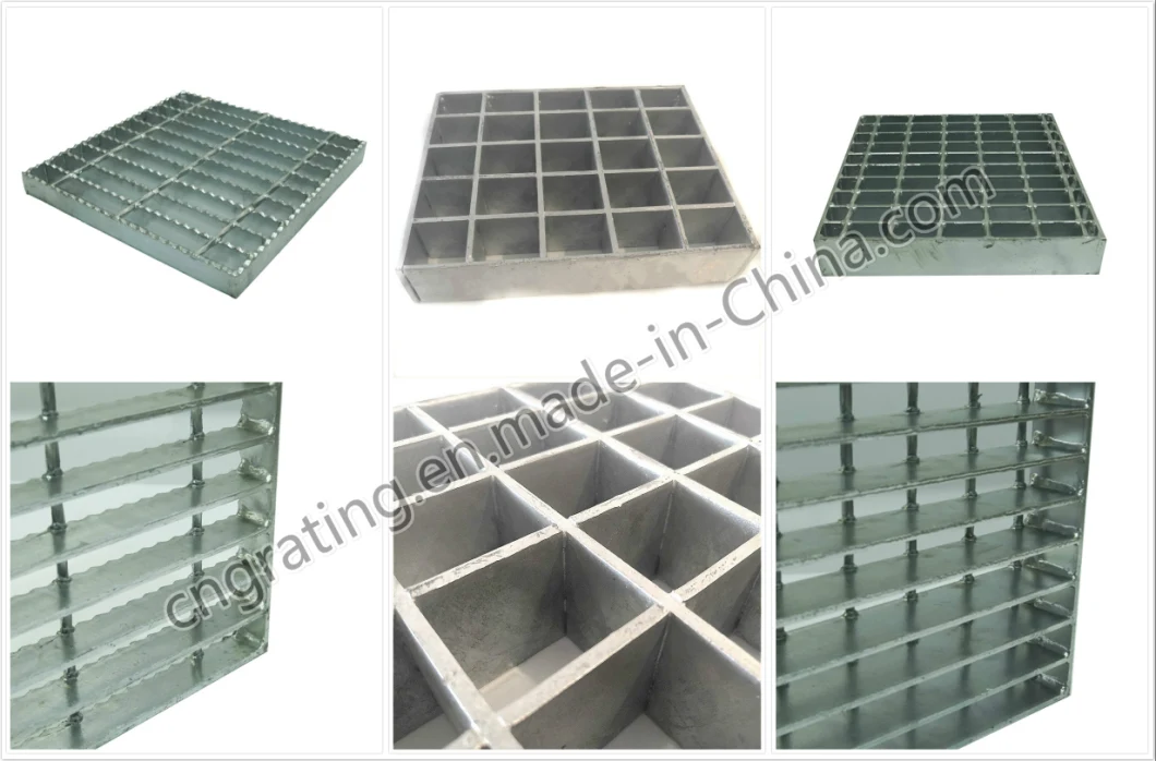 Building Material Heavy Duty Press Locked / Serrated / I Bar Grille Stair Tread / Steel Grating