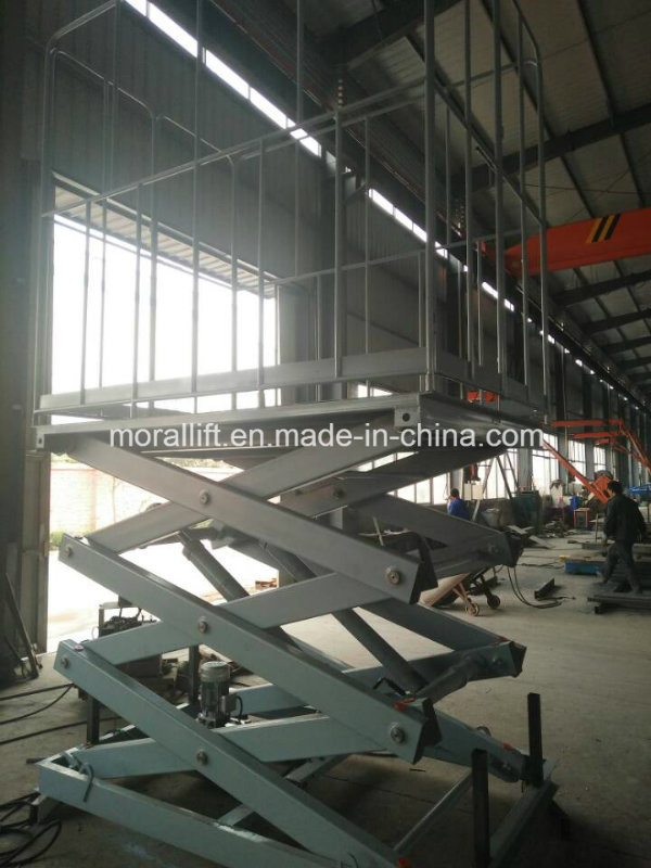 Hydraulic Lift Table with Fence Railing (SJG)