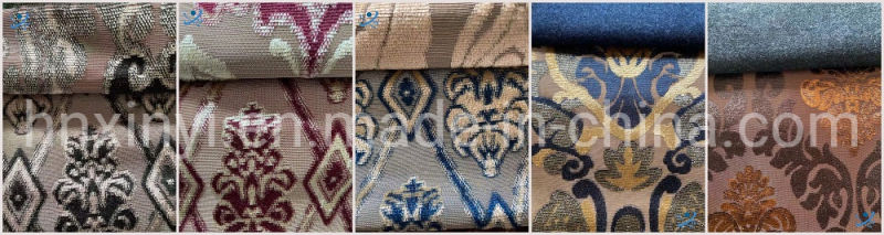 Home Textile Chenille Jacquard Sofa Fabric Polyester Upholstery Sofa Jacquard Curtain Fabric