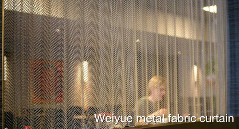 Diamond Chain Link Mesh Aluminum Decorative Metal Curtain Mesh