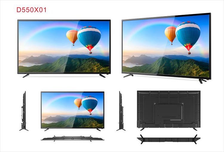 58dled Inch 3D SKD UHD Curved Smart LED TV Television Set
