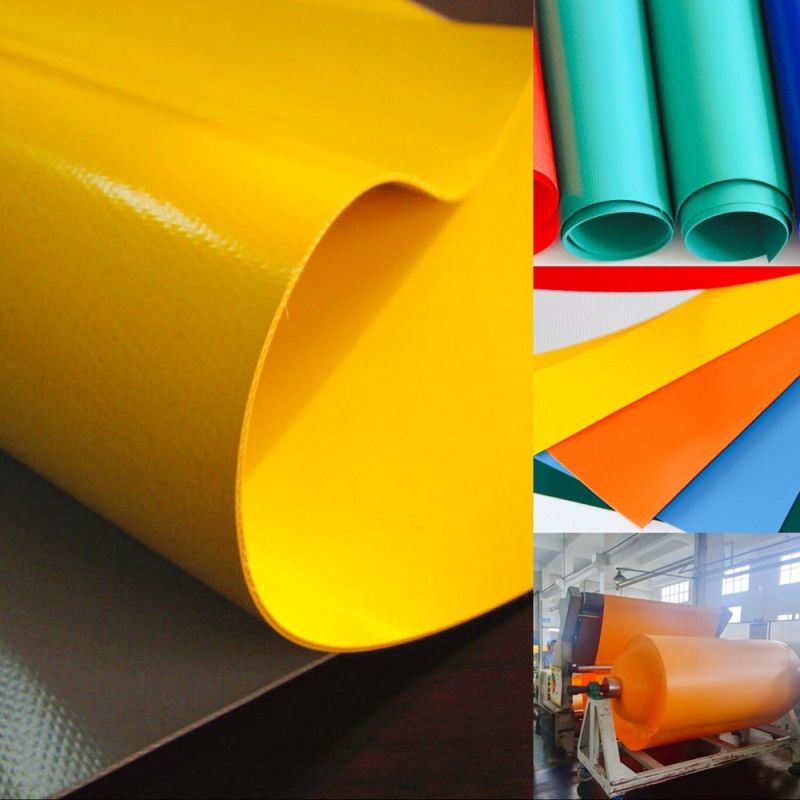 650GSM 100% Polyester PVC Tarp Vinyl Coated Tarpaulin Fabric Roll