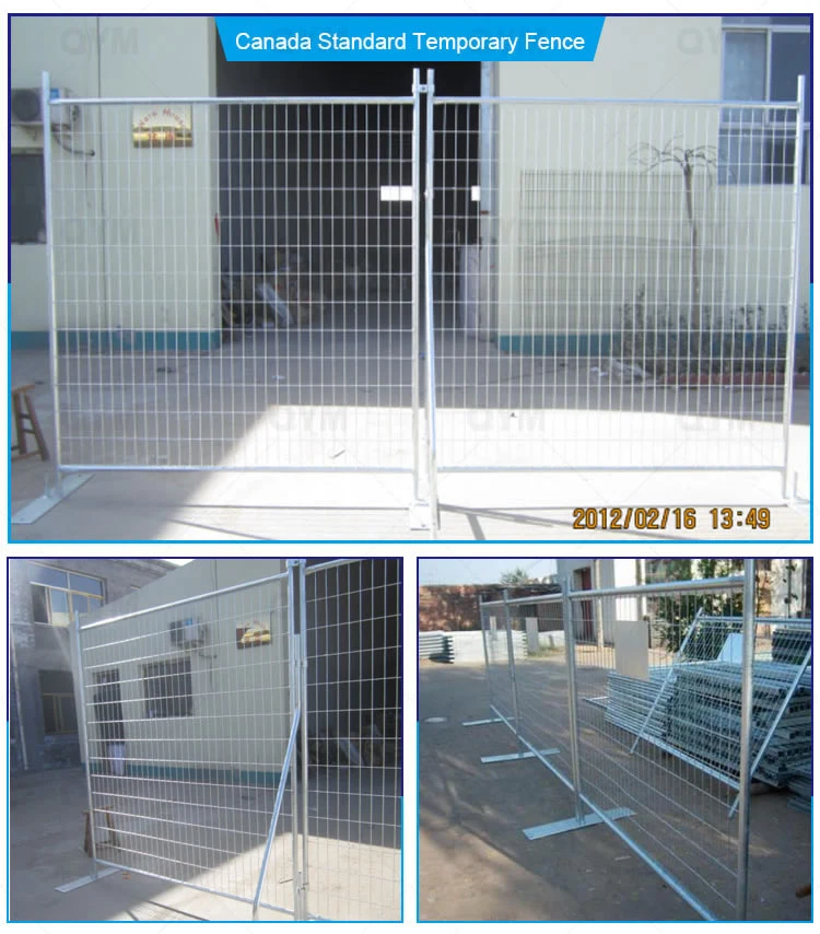 Barricade Road Safety Fence Construction Temporary Chain Link Fence Panels