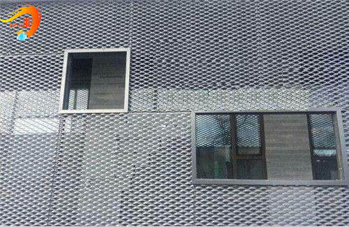 Powder Coated Building Decorative Screen Expanded Metal Mesh