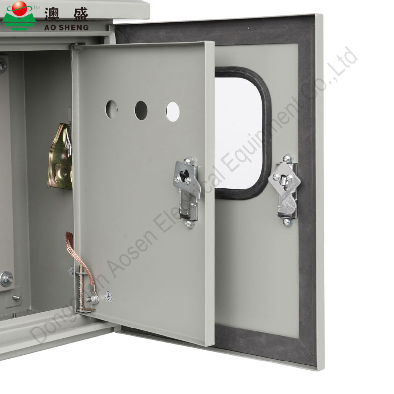 Wall Mounted Double Door Electrical Metal Enclosures with Termpered Glass Window