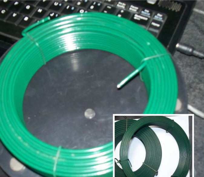 Green Color PVC Coated Wire/PVC Coated Iron Wire