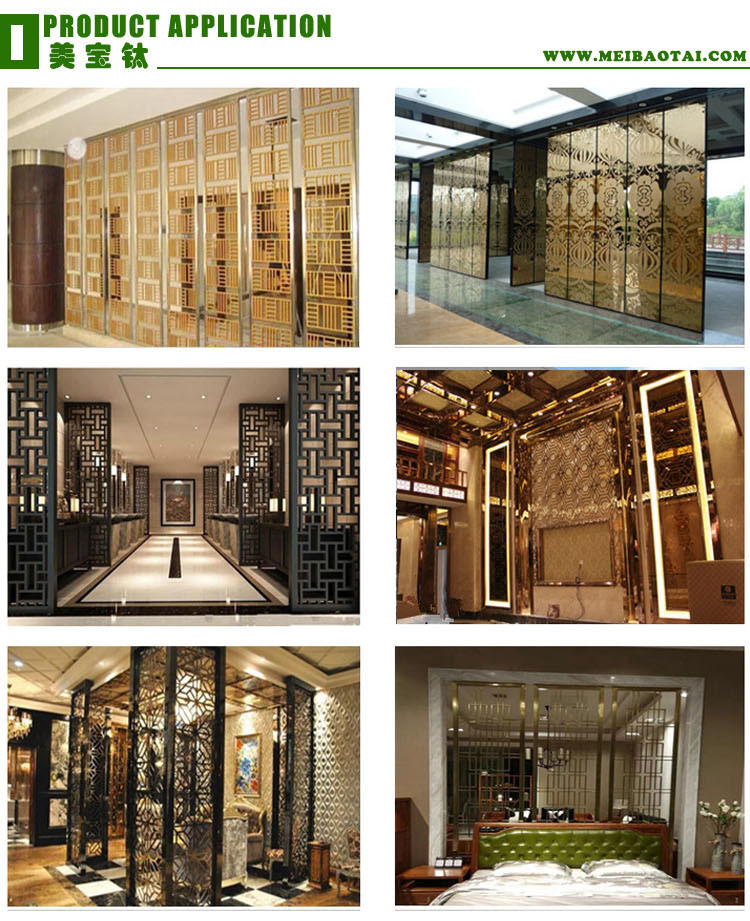 304 Stainless Steel Screen Stainless Steel Decorative Room Divider Screen