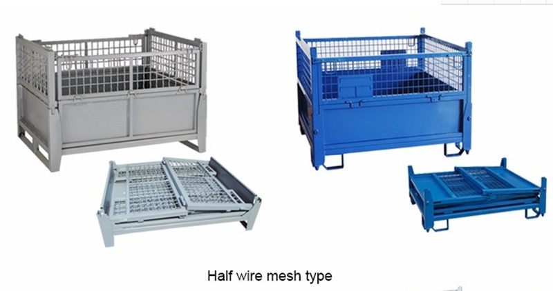 Pallet Cage Wire Mesh Storage Container /Steel Pallet