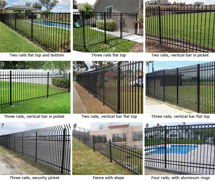 Longlife Decorative Wrought Steel Pickets Fence