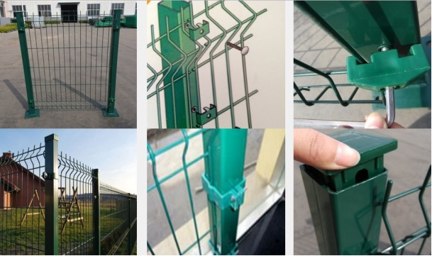 Curved Hot Galvanized Wire Mesh Fence Security 3D Fence for South America