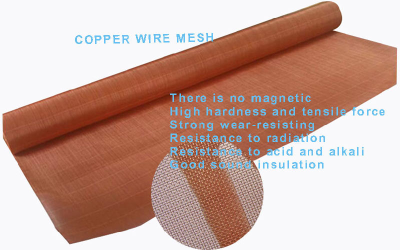 200 Mesh Shielding Pure Copper Wire Mesh Screen Factory Price