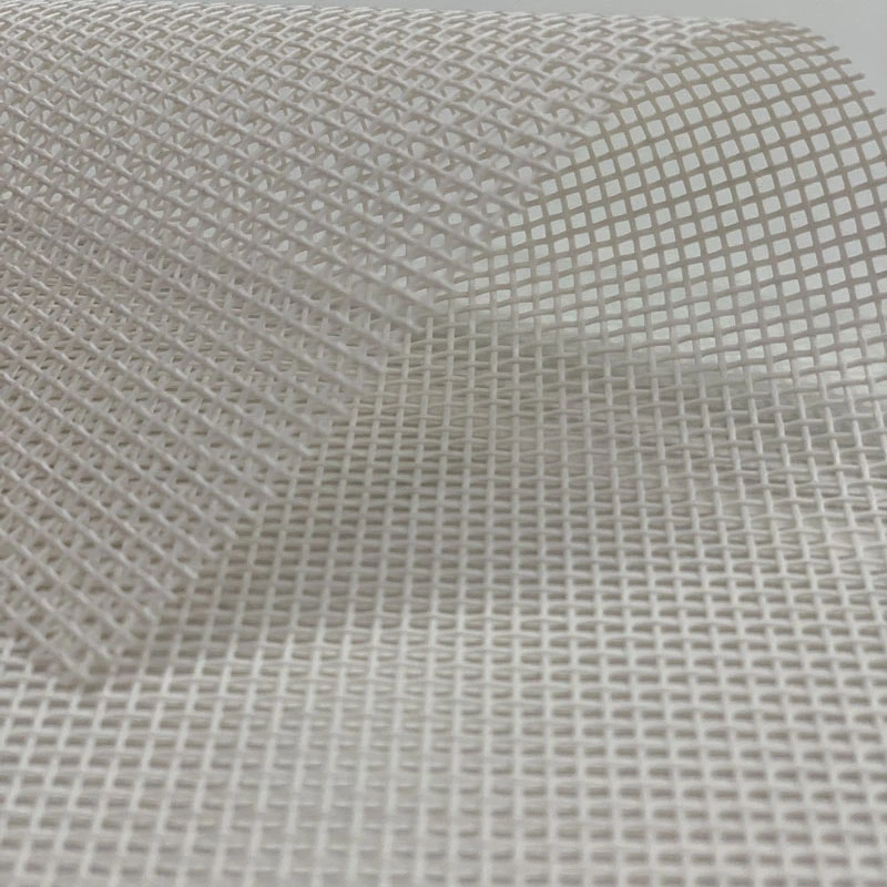 PVC Open Weave Vinyl Coated Woven Polyester Mesh Fabric