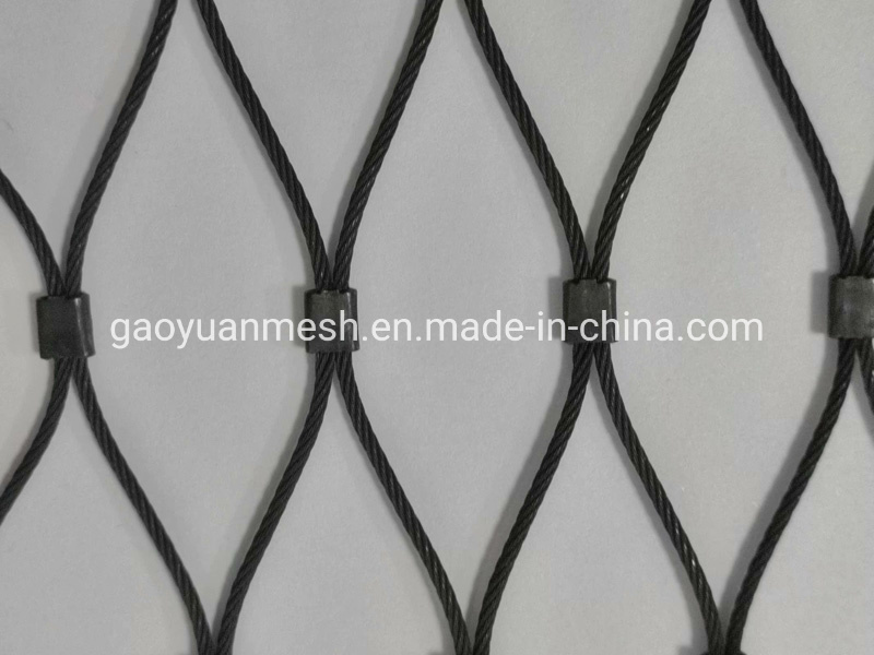 7X7 7X19 Rope Mesh Stainless Steel 304 316 for Bird Cage Animal Protective Fence/Balcony Guarding Rope Mesh