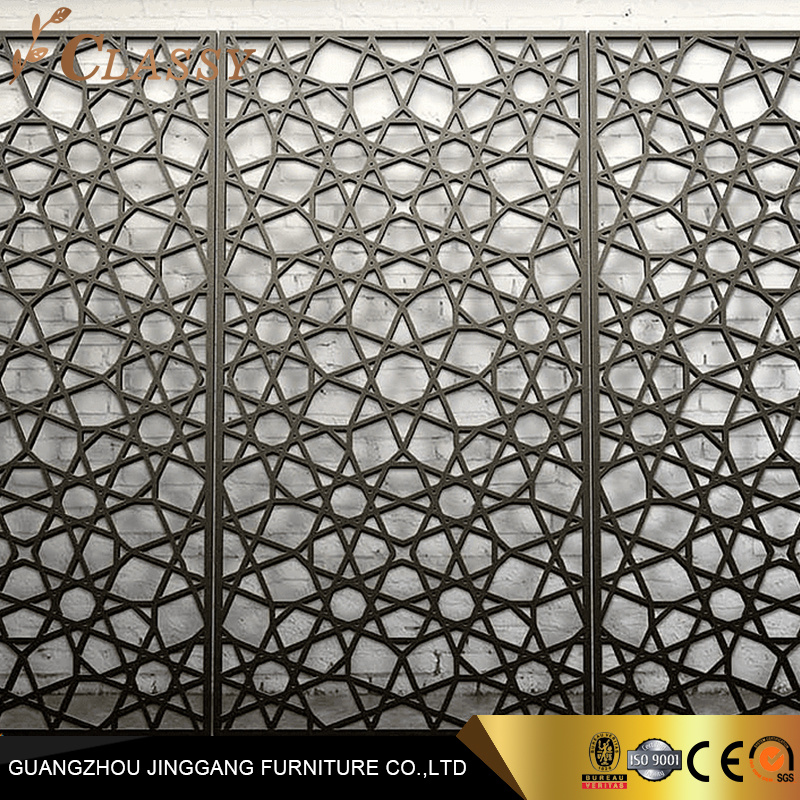 Laser Cutting Metal Carved Panel Decorative Screen Folding Screen