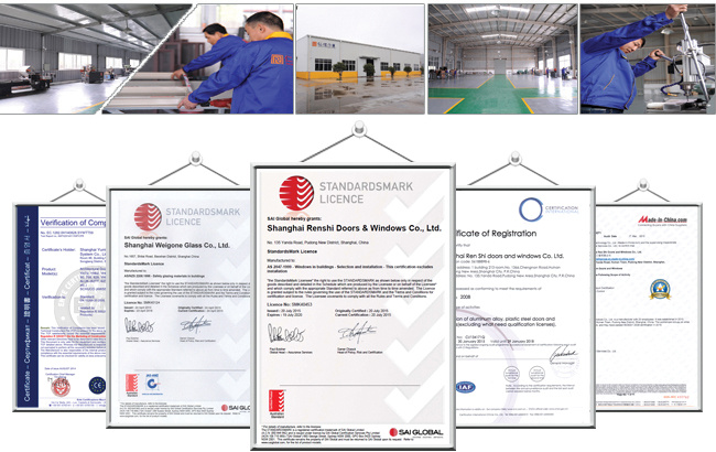 Thermal Break Aluminum Composite Casement Window with Mosquito Net