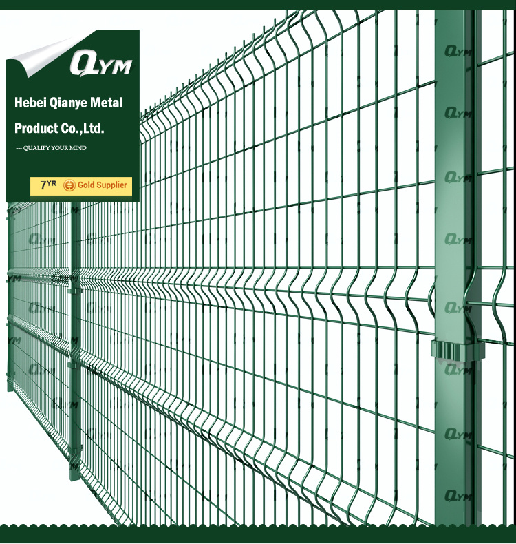 Qym-Welded Mesh Fence/ Curved Welded Wire Fence Panels