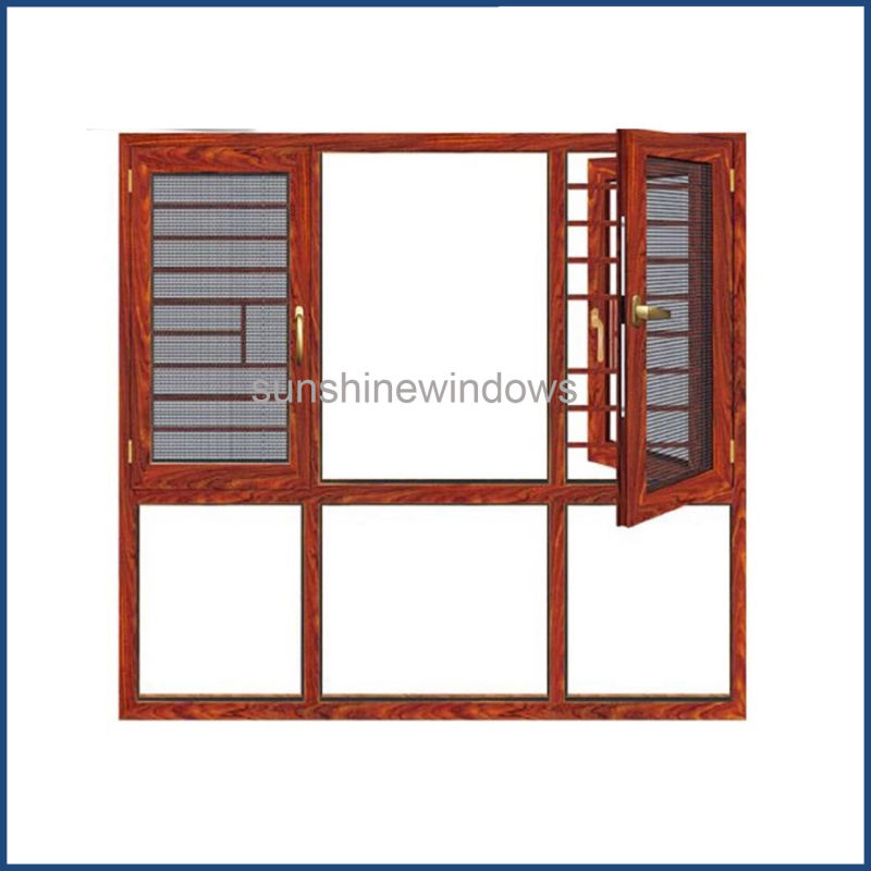 Balcony Window with Insect Screen Aluminum Window