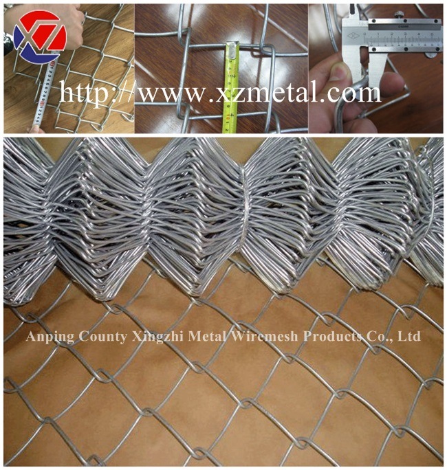 6 Foot 9 Gauge PVC Galvanized Chain Link Wire Fence