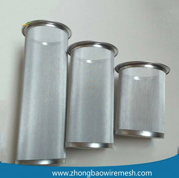 Food Grade Stainless Steel Fine Mesh Coffee Filter Cylinder