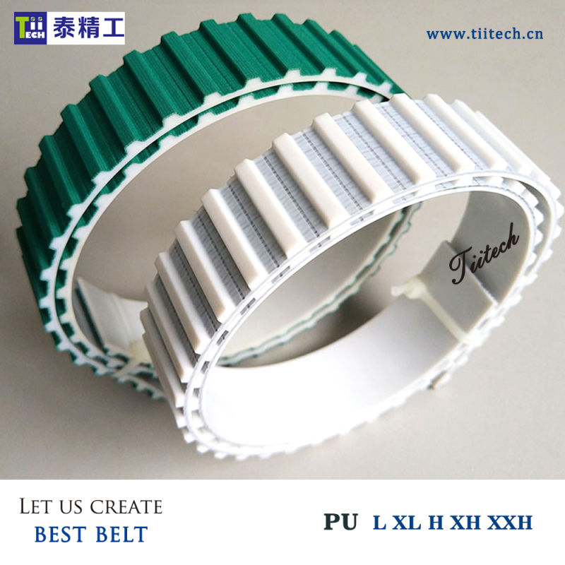 L H Trapezoidal Tooth PU Timing Belt Polyurethane Synchronous High Strength Industrial Belt Toothed Belt Factory