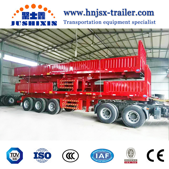 High Strength Steel Trailer Container Tractor Trailer Side Wall Cargo Trailer