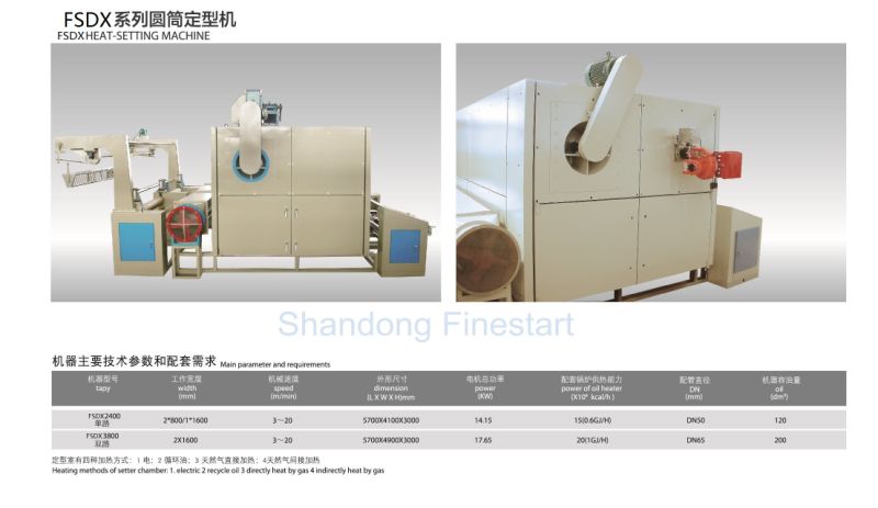 Textile Machinery Tubular Chemical Fiber Fabric Heat Setting Machine