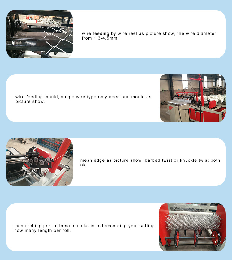 Hot Sale Full Automatic Chain Link Fence Mesh Making Machine