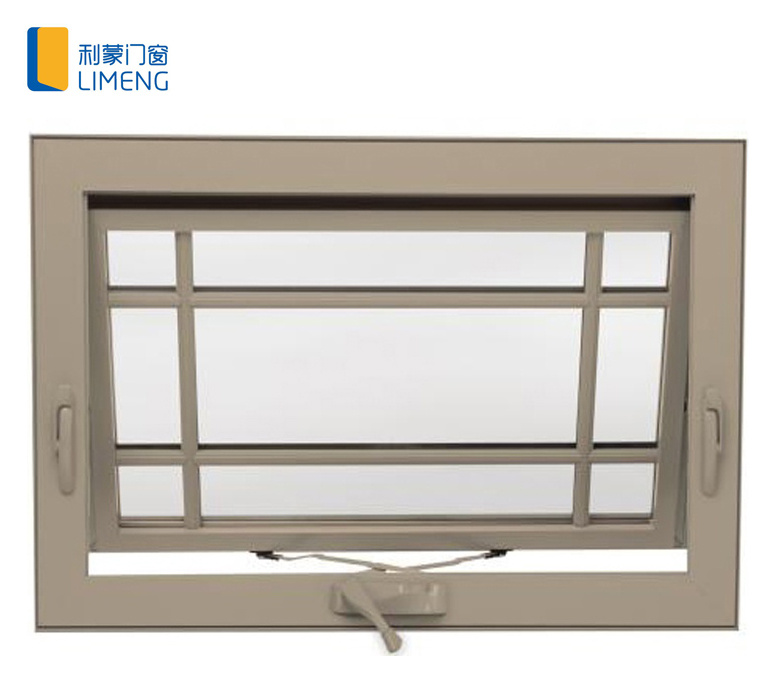 Aluminium Frame Window (Awning Window) Design with Double Glass Low-E