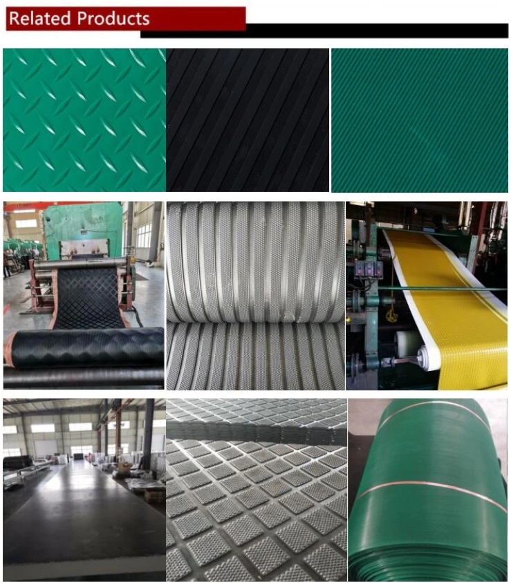 Professional Cloth Metal Mesh Insertion Rubber Sheet/ Mat/ Plate/ Floor