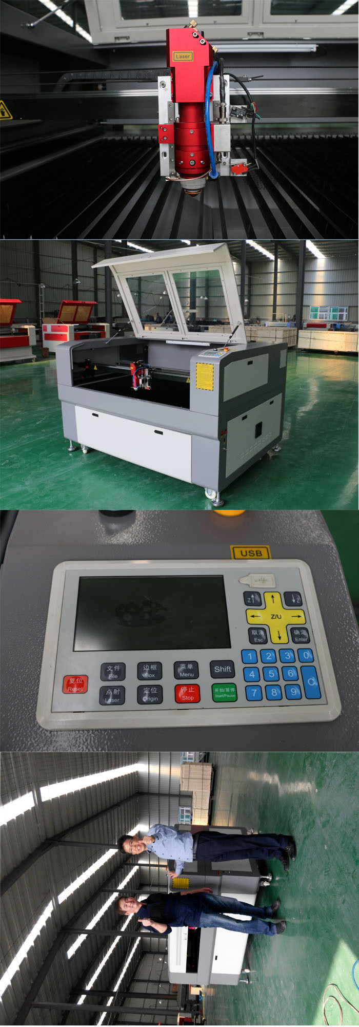 150W 1.2mm Laser Cutter for Metal and Nonmetal Materials