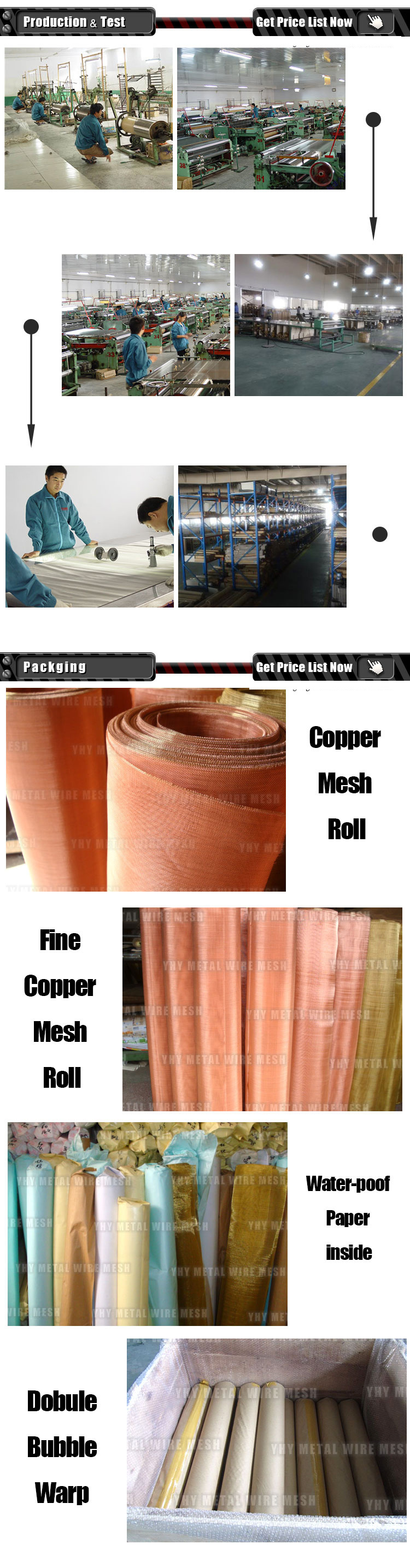 Copper Fine Micro Screen Woven Wire Mesh