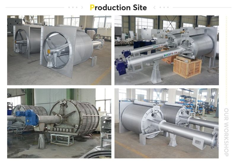 Wastewater Treatment Stainless Steel Rotary Screw Screen Filter Separation