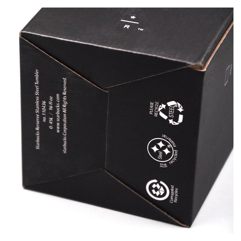 Professional Product Printing Black Carton Coffee Packaging Box