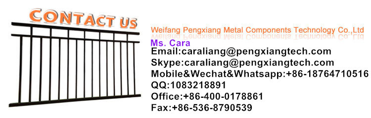 Powder Coated Galvanized Stair Fence Metal Fence