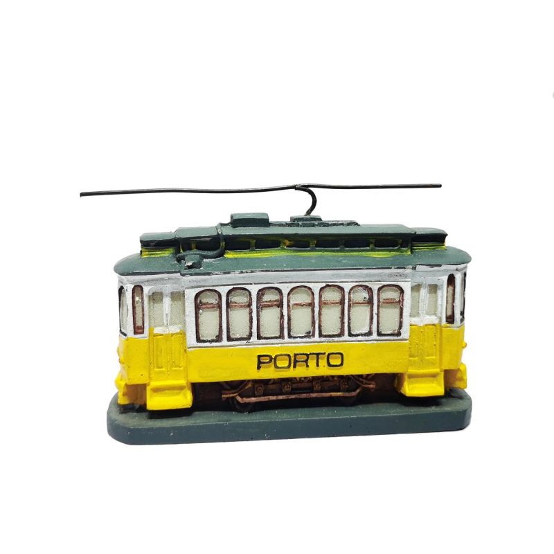 Funny Porto Portugal Style Cities Souvenir Resin 3D Tram Model