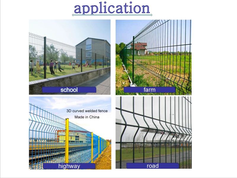 3D Curved PVC Coated/Galvanized Security Welded Wire Mesh/Bending Fence for Airport