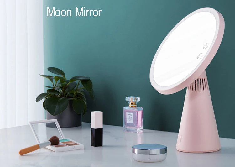 New Items LED Mirror Table Lamp Standing Mirror with Removeable 5X Magnifying Mirror