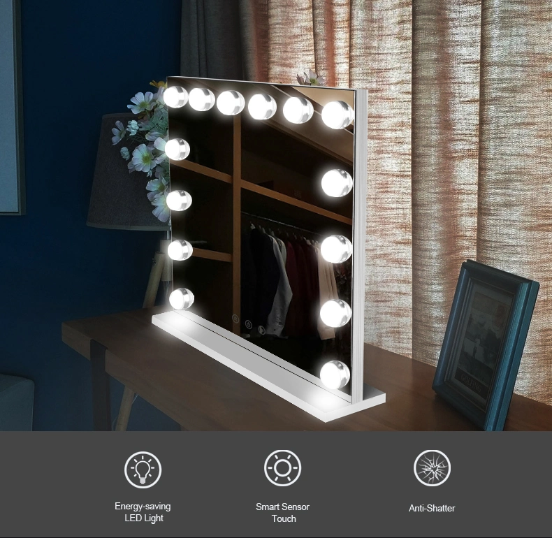 High Definition Desktop Furniture Mirror Hollywood Mirror for Dressing