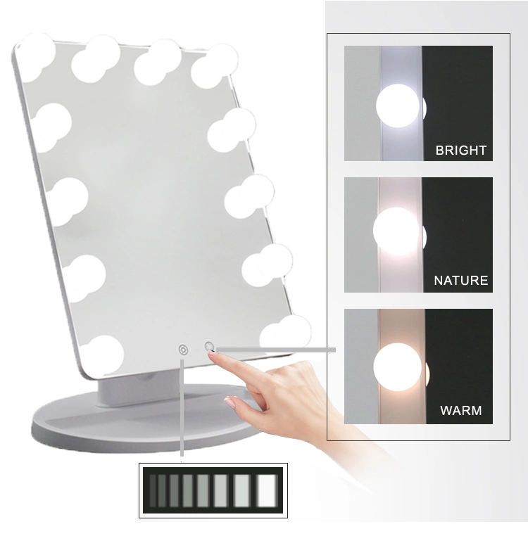 Hollywood Dressing Table Cosmetic Vanity Mirror Multiple Color Modes