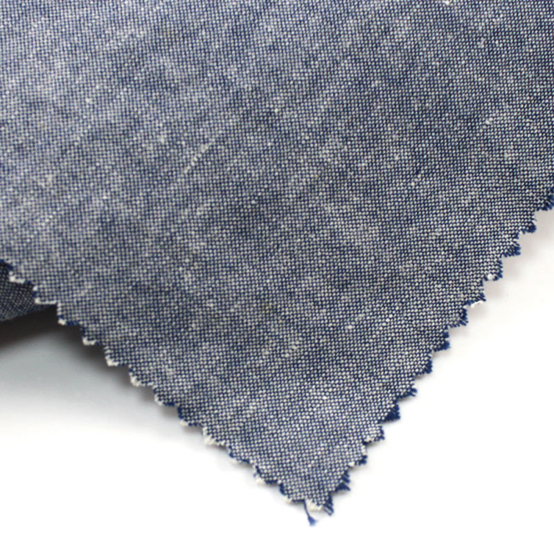160GSM Yarn Dyed Woven Linen Cotton Fabric for Pants Lcj-0215