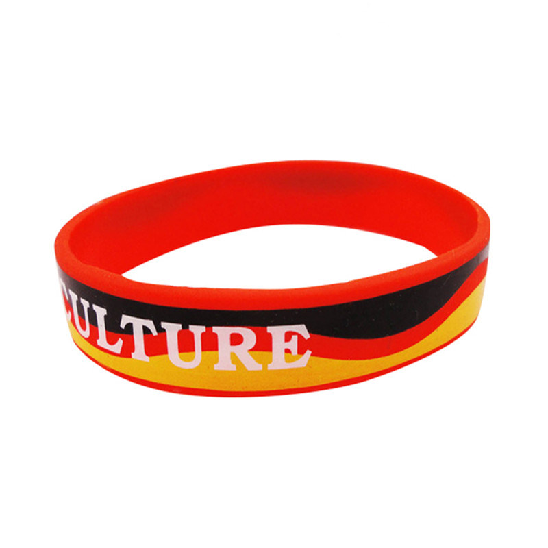 Professional Customized Design Printed Silicone Wristband