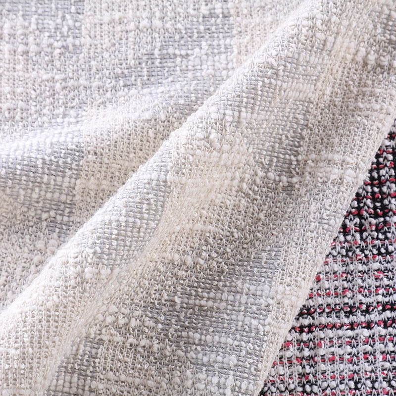 Self-Heating Skin-Friendly Soft Wool Cashmere Hand Feel Loose Knit Melange Hacci Fabric Brush