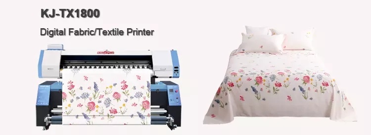 Kingjet Direct Digital Textile Flex Printing Machine Flag Banner Polyester Nylon Fabric Printer Inkjet Dye Sublimation Printer