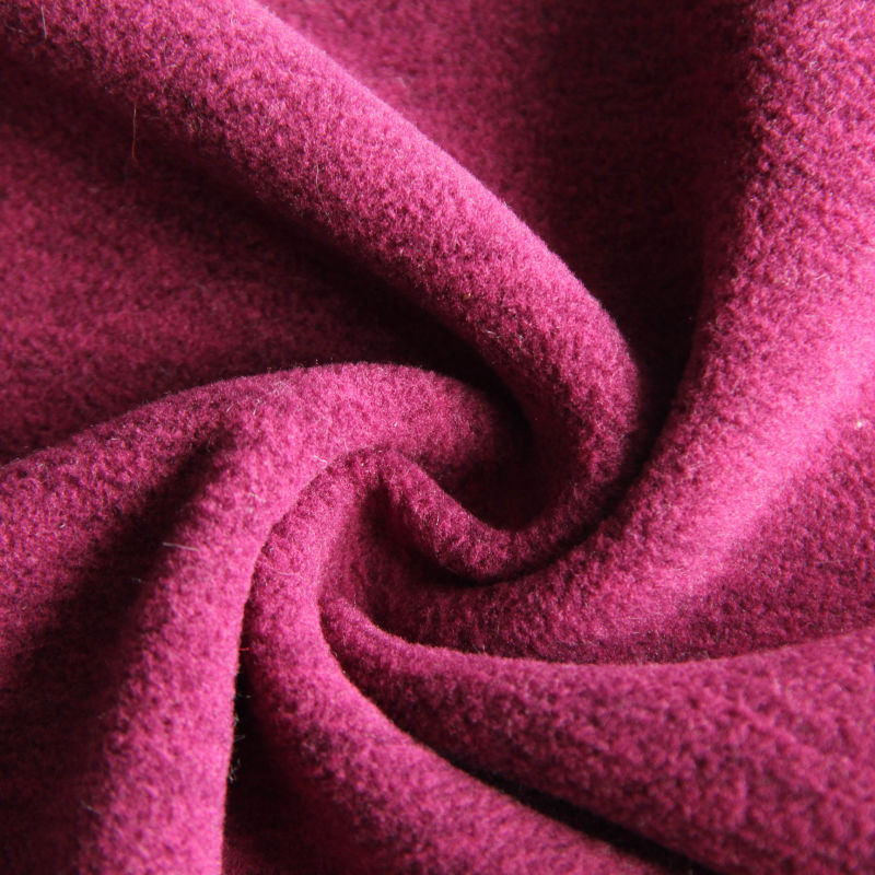 Polyester Melange Polar Fleece Knitted Fabric for Jacket/Outwear
