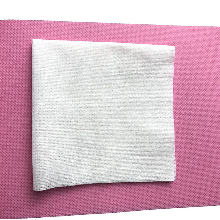 Pink Spunlace Nonwoven Fabric for Wet Wipes Non Woven Embossed Fabric